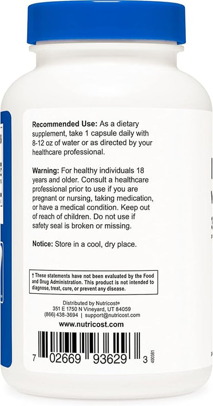 Nutricost Chelated Iron, As Ferrochel, 36mg, 240 Capsules (3 Bottles)