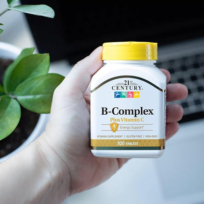 21st Century Healthcare, B Complex Plus Vitamin C, Tablets 100 Count (Pack of 1)