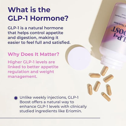 GLP-1 Boost Supplement for Women and Men – Hunger & Metabolism Support with Eriomin, Berberine & Capsaicin – Expert-Formulated to Support GLP1 Naturally – 1 Capsule Before Meals (90 Capsules)