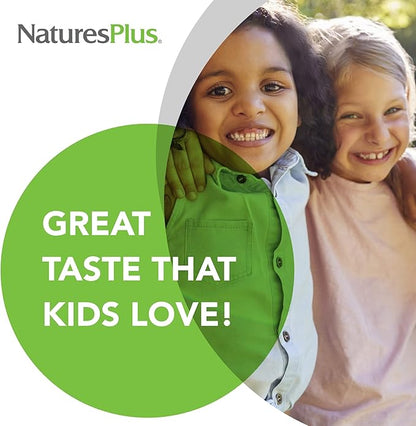 Natures Plus Animal Parade Children's Chewable Multivitamin - 180 Animal-Shaped Tablets - Natural Assorted Flavors - Vegetarian, Gluten Free - 90 Servings