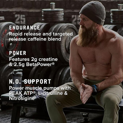 BEYOND RAW LIT Advanced Pre-Workout Formula, Sweet and Tart, for Energy, Focus, Endurance, Pumps, with 300mg Rapid and Targeted Release Caffeine, Creatine, Betaine, Beta Alanine, Taurine, 20 Servings