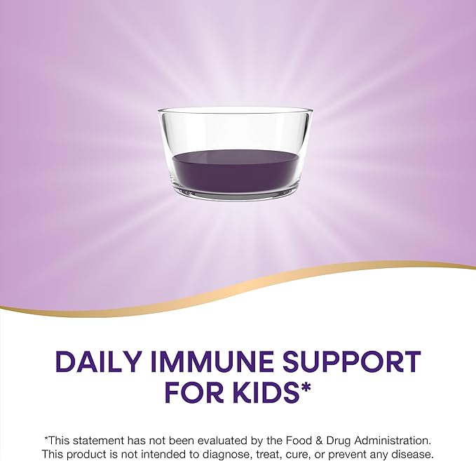 Nature's Way Sambucus Elderberry Immune Syrup for Kids Ages 2+, with Echinacea & Propolis, Daily Immune Support*, Vegetarian, Berry Flavored, 8 Fl Oz