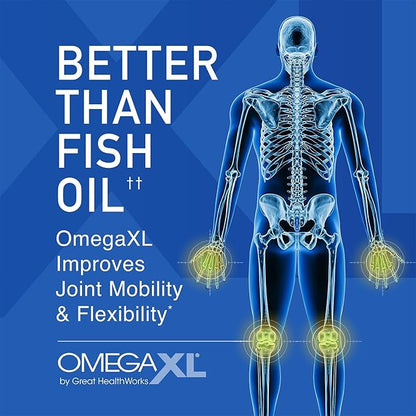 OmegaXL Powerful Joint and Muscle Support Supplement (60 Count) & TurmericXL (30 Count)