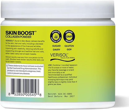 Skin Boost (Orange) [50-Serves] | Collagen Powder Supplement with VERISOL Bioactive Hydrolyzed Collagen Peptides & Vitamin C to Improve Skin, Hair & Nail Health