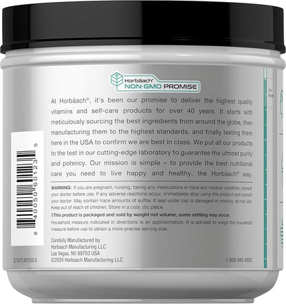 Horbäach Multi Collagen Protein Powder 16 oz | Type I, II, III, V, X | Unflavored | for Men and Women | Non-GMO, Gluten Free Supplement