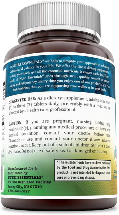Calcium Magnesium Zinc + Vitamin D3 Tablets- Promotes Strong Bones & Teeth, Support Nerve & Muscle Function* (300 Count)