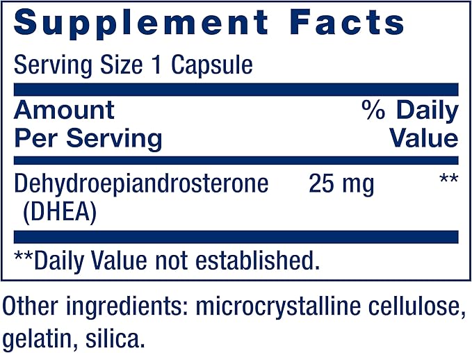 Life Extension DHEA 25mg and Melatonin 6 Hour Time Release 300mcg - 100 Capsules and 100 Tablets