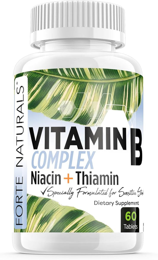 Supplements Biotin Vitamin B Complex Vitamin B12 Energy & Mood Support with Folic Acid Prenatal Postnatal B1 thiamin Supplement B2 niacin B5 B6 Supplements