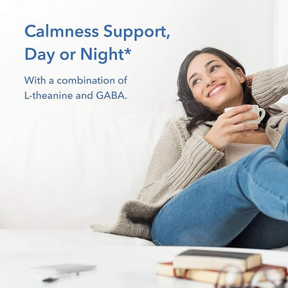 Allergy Research Group 200mg of Zen Supplement - GABA, L-Theanine, Calmness Support, Day or Night, Hypoallergenic, Vegetarian Capsules - 120 Count