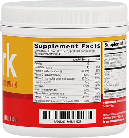 AdvoCare Spark Vitamin & Amino Acid Supplement - Focus & Energy Drink Powder Mix with Vitamin A, B-6, C & E - Also Includes L-Carnitine & L-Tyrosine - Mango Strawberry - 10.5 oz