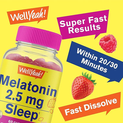 2.5mg Melatonin Gummies - 60 Count