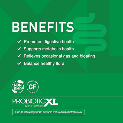 OmegaXL Powerful Joint and Muscle Support Supplement (60 Count) & Probiotic XL - PreforPro, DE111, Shelf Stable - Promote Healthy Gut Flora Growth (30 Veggie caps)