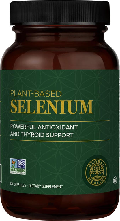Global Healing Selenium and Zinc Kit - Made with Organic Ingredients, Thyroid Support and Immune Health, Immune Boost, Hormone Balance