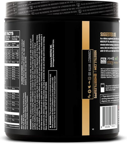 HOSSTILE Hosstility V2 Pre Workout, All-in-One Pre Workout Powder for Men and Women, Enhance Muscle Pump, Increase Energy, Boost Strength, Sharpen Focus, Grape Apple, 40 Servings