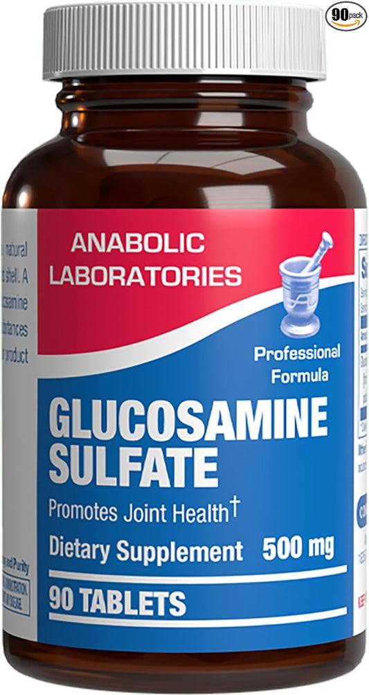Glucosamine Sulfate Joint Health Supplement - Soft Tissue Cartilage Tendon and Ligament Supplement for Enhanced Mobility Comfort and Flexibility - Non-GMO Sodium Free & Made in The USA - 90 Servings