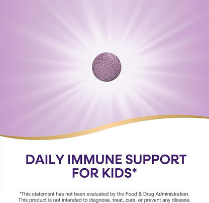 Nature's Way Sambucus Immune Chewable for Kids, Elderberry, Ages 2+, Immune Support*, Vitamins C & A, Zinc, Gluten Free, 40 Chewable Tablets (Packaging May Vary)