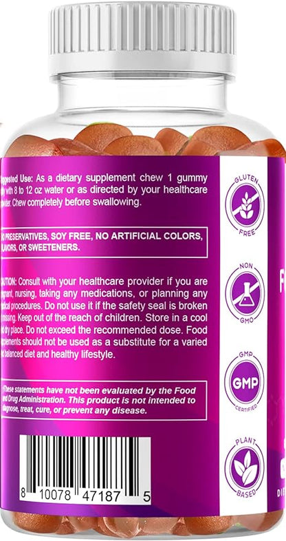 Vitamatic Folic Acid Gummies 1000 mcg (1 mg) – Essential Prenatal Vitamin B9 for Mom & Baby – 120 Vegan Gummies per Bottle – 2 Pack