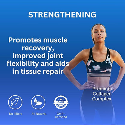 Crown Elite Premium Collagen Supplement - Nutritional Supplement for Skin, Hair, Joint, Nerve, & Bone Support | Premium Anti-Aging Support | Non-GMO, Easy to Digest Organic Vegan Capsules