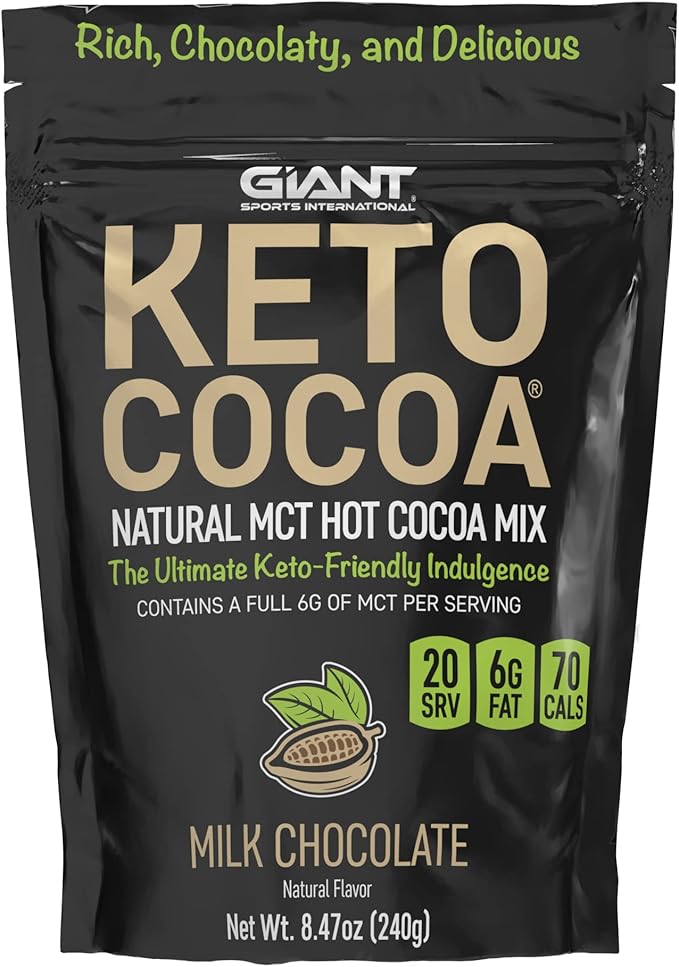 Giant Sports Keto Cocoa and Collagen Peptide MCT Powder and Protein Bundle.