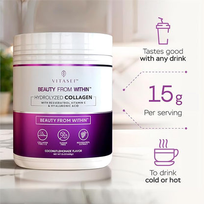 Cocolade Collagen - CocoLade Natural Collagen Drink Mix for Skin, Hair, Nails & Hydration - 16 oz