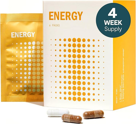 Thesis Energy - Energy Supplements - Promote Daily Energy & Focus with Choline, L Tyrosine, Teacrine & More - Nootropic Brain Support (24 Servings)