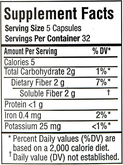 Equate Daily Fiber - Psyllium Husk Capsules 160ct (Pack of 1) - Supplement for Regularity & Digestive Support, Boxed by Fusion Shop Store