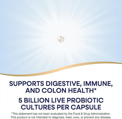 Nature's Way Max Potency Probiotic Pearls for Men and Women, Supports Digestive, Immune, Colon Health*, 5 Billion Live Cultures, No Refrigeration Required, 30 Softgels