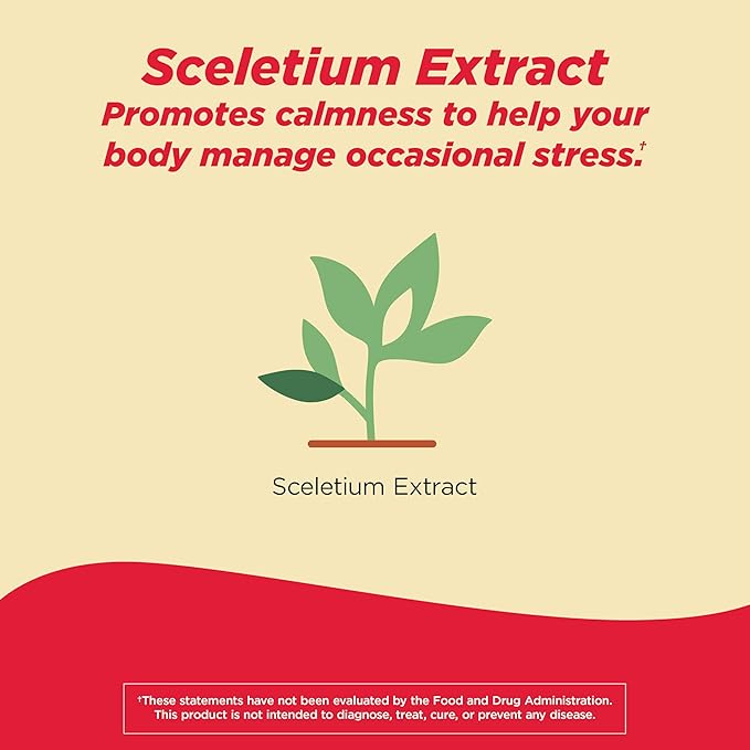 Tylenol Proactive Support* Muscle & Joint Supplements + Stress, Tamarind + Turmeric Supplement + Sceletium Extract to Improve Joint Comfort & Flexibility*, Acetaminophen Free, 30 ct