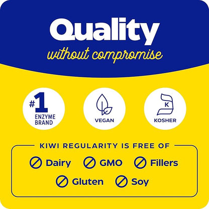Enzymedica, Kiwi Regularity, Supports Regular Bowel Movements, Relieves Occasional Constipation, Gas & Bloating, 30 Count