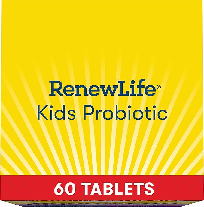 Renew Life Kids Probiotic Gummies, Supports Digestive & Immune Health, Soy, Dairy & Gluten Free, Berry, 60 Chewable Tablets