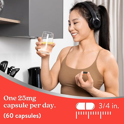 Active Iron Supplement, 25mg (60 Capsules) Non-Constipating and Gentle for Women & Men, Highly Absorbed, Clinically Proven to Increase Iron & Energy Levels