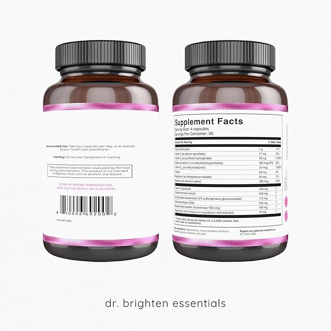 Dr. Brighten Balance - Hormone Balance for Women with Chasteberry and DIM - Targets Hormonal Acne, Period Issues, & PMS - Vegan, Non-GMO