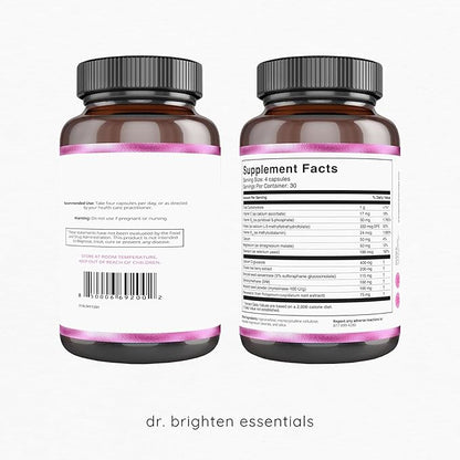 Dr. Brighten Balance - Hormone Balance for Women with Chasteberry and DIM - Targets Hormonal Acne, Period Issues, & PMS - Vegan, Non-GMO