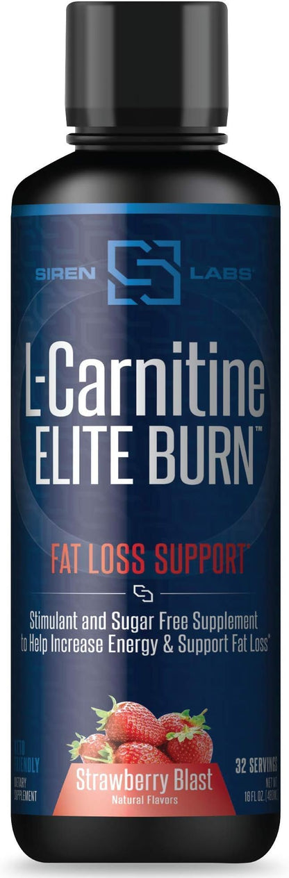 Censor NDS Nutrition Fat Loss-Body Toner with CLA (90 Softgels) & Siren Labs L-Carnitine Elite Burn Fat Loss Support Strawberry Blast 3000 mg (32 Servings)