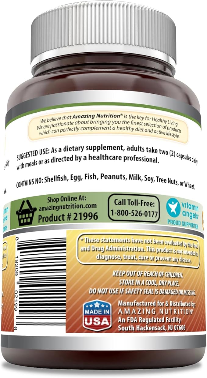 Amazing Formulas Ginseng Complex - 1000 Mg Per Serving, Capsules (Non-GMO,Gluten Free) Supports Healthy Immune System - Supports Energy Production - Boosts Mental Alertness. (240 Count)