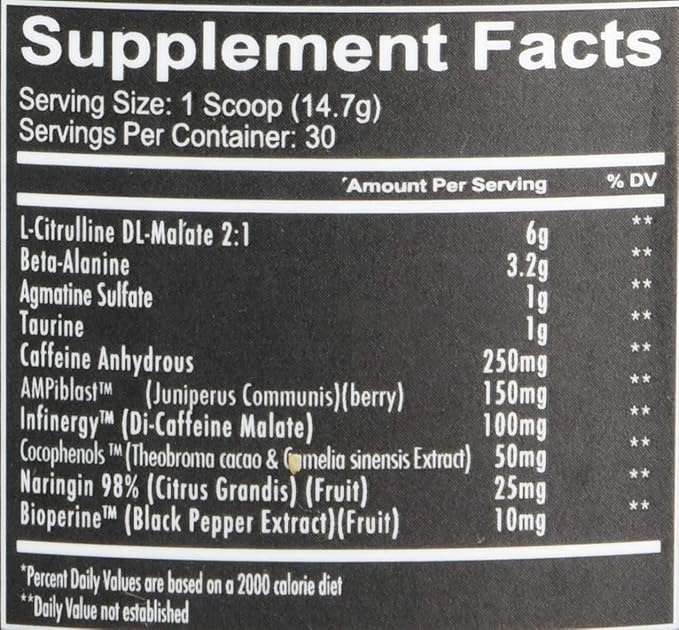 REDCON1 Total War Preworkout, Sour Gummy Bear - Contains 320mg of Caffeine from Green Tea, Juniper & Beta Alanine - Pre Work Out with Amino Acids to Increase Pump, Energy + Endurance (30 Servings)