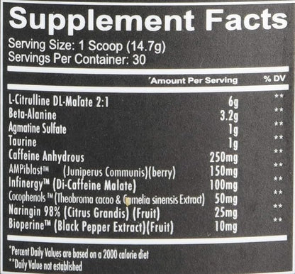 REDCON1 Total War Preworkout, Sour Gummy Bear - Contains 320mg of Caffeine from Green Tea, Juniper & Beta Alanine - Pre Work Out with Amino Acids to Increase Pump, Energy + Endurance (30 Servings)