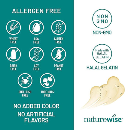 NatureWise Omega 3 Fish Oil - 500 mg per Pill - EPA & DHA - Immune Support, Brain Health & Optimal Wellness - Gluten and Soy Free, Non-GMO - 180 Softgels[6-Month Supply]