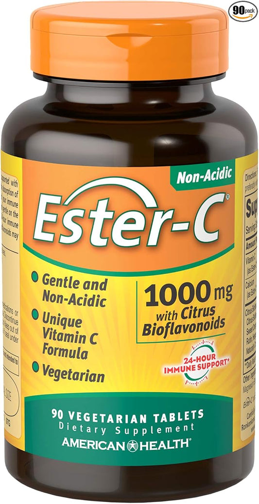 American Health Ester-C with Citrus Bioflavonoids, 1000 mg, 90 Tablets