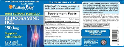 Puritan's Pride Glucosamine 1500 mg-120 Caplets (11822)