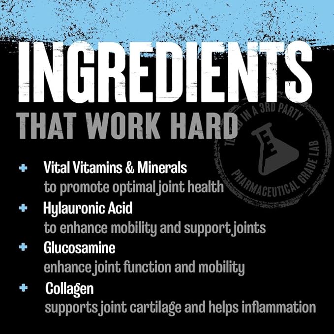 Animal Flex Powder - Joint Support Supplement for Pain Relief, Repair and Restore Muscles with Turmeric, Glucosamine, Chondroitin, MSM, Collagen and Boswellia, Great Tasting Cherry Flavor, 30 Scoops