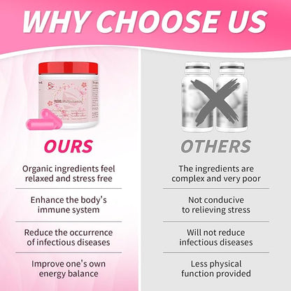 New Upgrade Happy Hormones PCOS Multivitamin,Hormone Balance for Women-Cycle Support Supplements-Menopause and Mood Support Supplement PMS Support for Women (2)