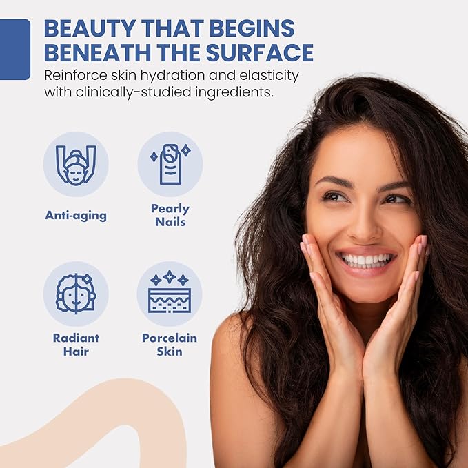 Marine Collagen Peptides Powder Supplement for Skin, Hair & Nails – Enhances Skin Elasticity & Hydration – Hydrolyzed Collagen – 5000mg per Serving – Non-GMO – Ocean Breeze (30 Sticks Pack)
