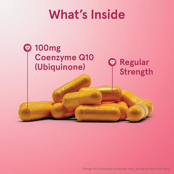 Jarrow Formulas Co-Q10, 100 mg, Antioxidant Support for Mitochondrial Health, Cellular Energy Production and Healthy Cardiovascular Function, 60 Veggie Capsules, 60 Day Supply