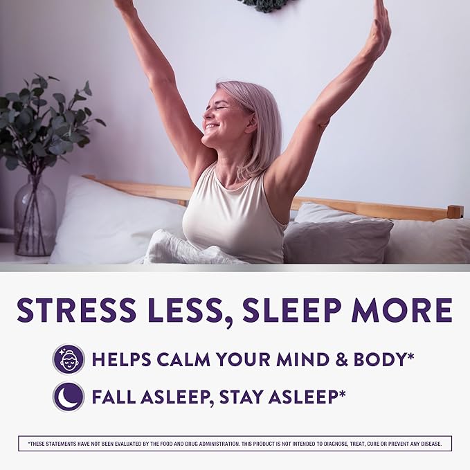 ZzzQuil PURE Zzzs De-Stress Melatonin Sleep Aid Gummies, Helps Calm Your Mind and Body, Ashwagandha for Stress Support, Sleep Aids for Adults, 1 mg per gummy, 42 Count