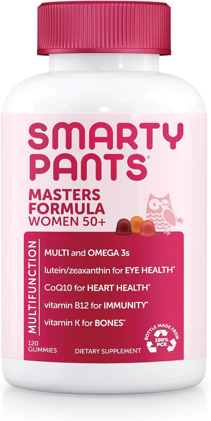 SmartyPants Gummy Multivitamin for Women 50 and Over: Omega 3 Fish Oil (EPA/DHA), Methylfolate & Teen Girl Multivitamin Gummies: Omega 3 Fish Oil (EPA/DHA), Vitamin D3, C, Vitamin B12