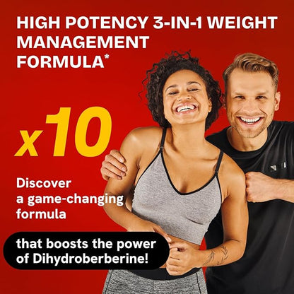 Dihydroberberine Supplement - Dehydro Berberine Organic - Super Berberine Supplement with Ceylon Cinnamon & R Alpha Lipoic Acid & Apigenin - Hydroberberine 120 caps (1 Pack)