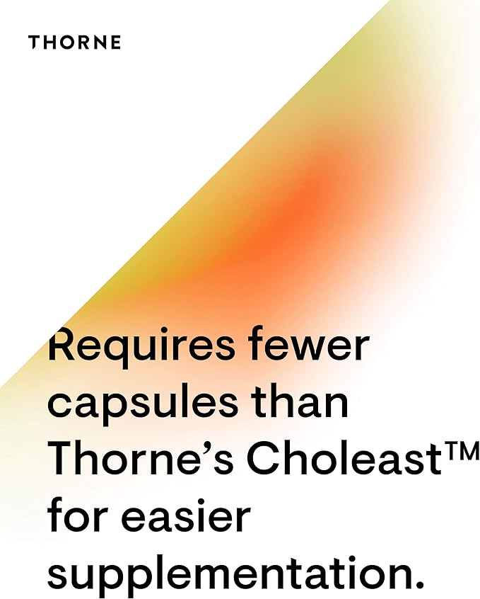 THORNE Choleast-900-900mg Red Yeast Rice Extract - Gluten-Free Supplement Supports Healthy Cholesterol Levels Already in a Normal Range, Heart & Blood Pressure* - 120 Capsules