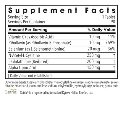 Allergy Research Group ThioDox Supplement - Glutathione Complex, L-Glutathione with Vitamin C, NAC, Alpha Lipoic Acid, Tablets - 90 Count