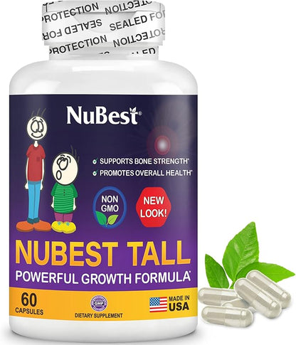 NuBest Bundle Tall Growth Protein Powder Tall for Teens Height Growth, Bone Growth, Bone Strength by Multivitamin, Multimineral Popular Brand Pick